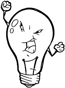 Christmas Light Bulb Coloring Page - Free Clipart ...