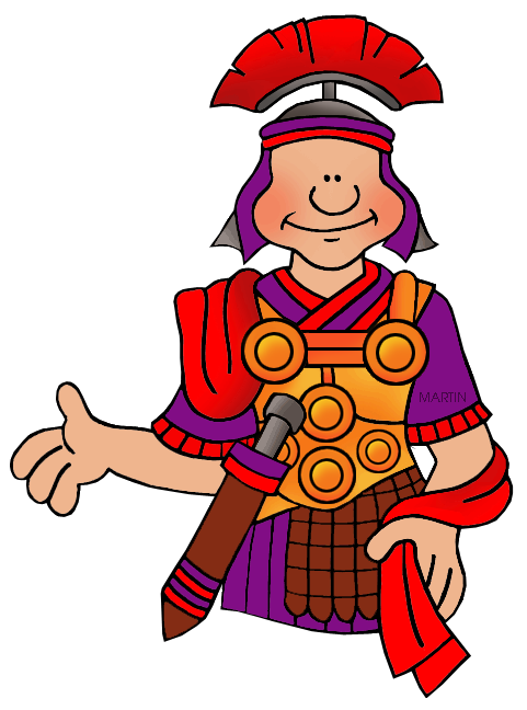 Free Rome Clip Art by Phillip Martin, Roman Soldier