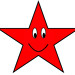 gold star with happy face clipart sketch , lge 12cm | Flickr ...