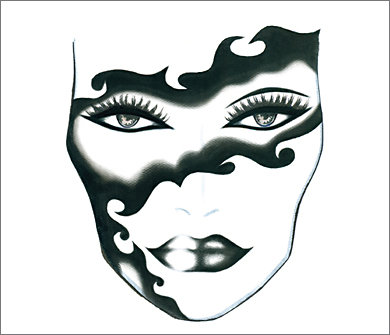Blank Makeup Face Charts