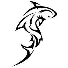 Free free tribal shark vector clip art vectors -11246 downloads ...