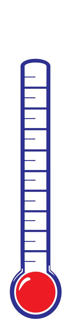 big single goal thermometer - Design Custom Goal and Fundraising ...