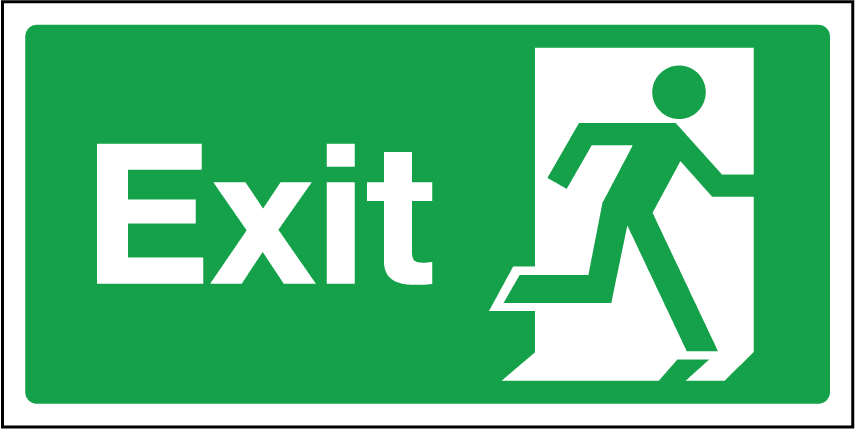 Exit Sign Clipart