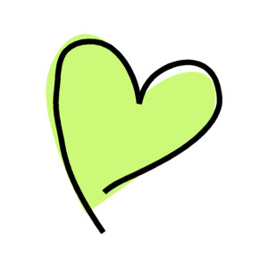 Heart green clipart