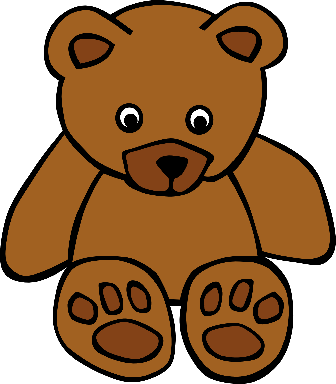 Cute baby stuffed animal clipart
