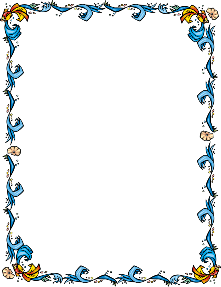 Free fish swimming in water border clip art image from Free-Clip ...