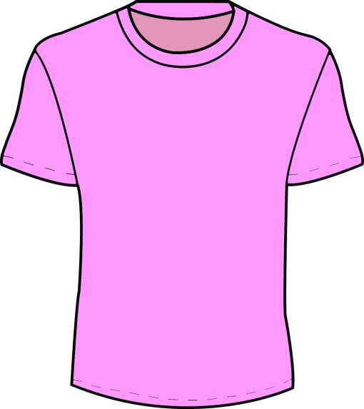 Pink T Shirt Template - ClipArt Best