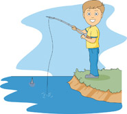 Kids Fishing Clipart - Free Clipart Images