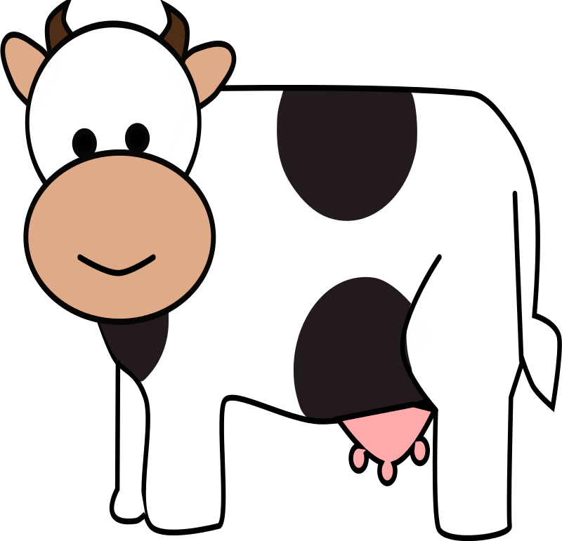 Cow animated clipart free