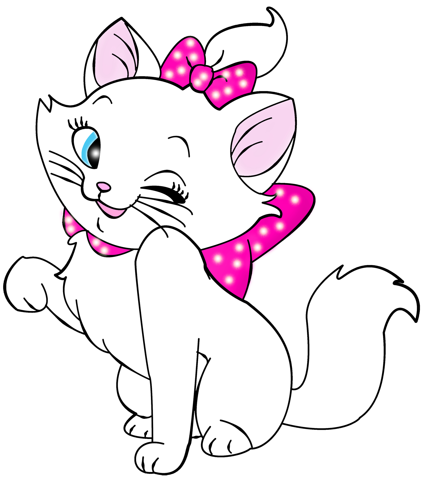 Animated kitten clipart