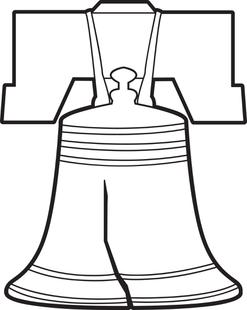 Free, Printable Liberty Bell Coloring Page for Kids