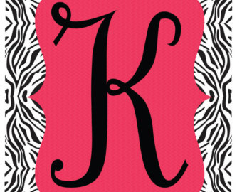 Zebra Print Letters Printable