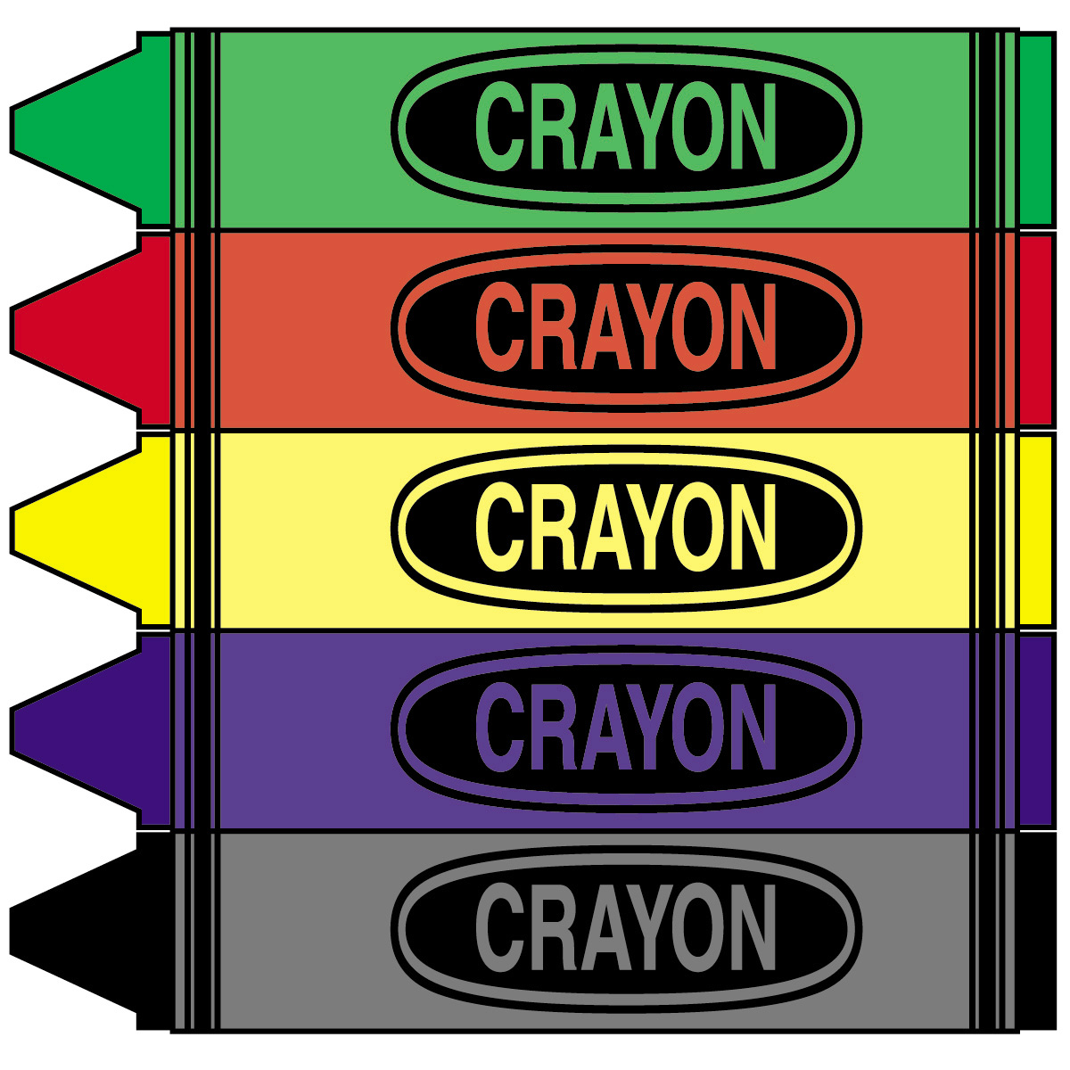 Color Crayons Clipart