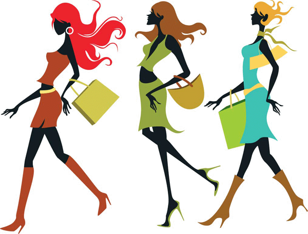 Shopping Girl Clip Art - ClipArt Best