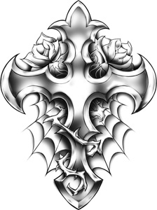 Tattoo Sales: Classic Urban Cross Temporary Tattoo - Buy Direct ...