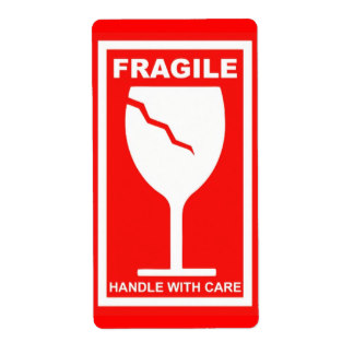 Fragile Shipping, Address, & Return Address Labels | Zazzle