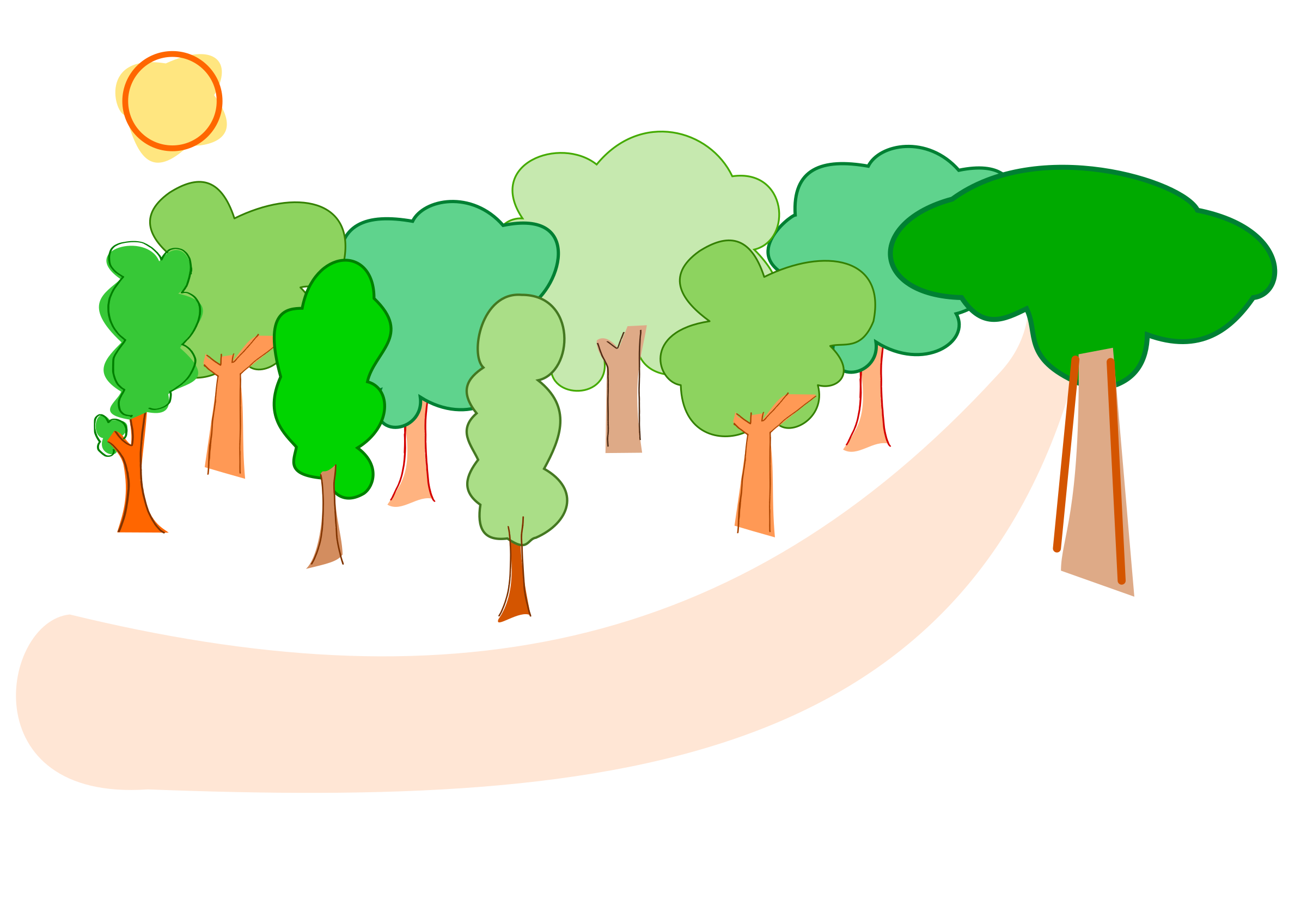 Forest habitat clipart