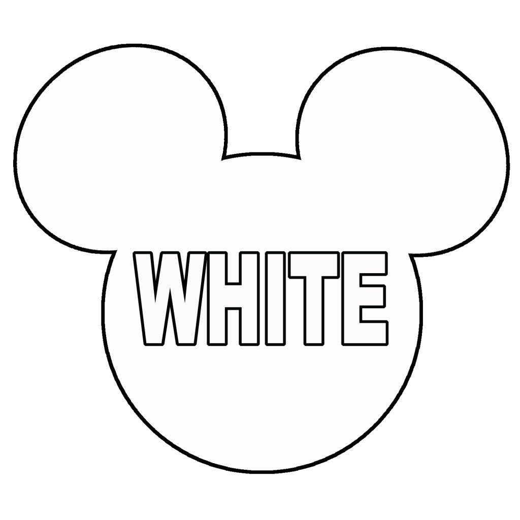 Printable Mickey Mouse Head