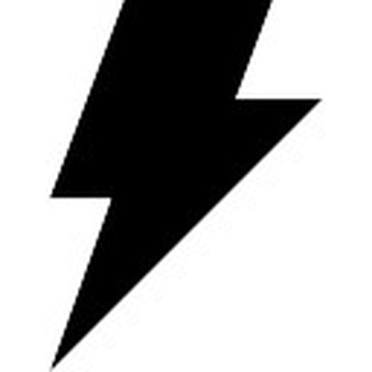 Black lightning bolt symbol Icons | Free Download