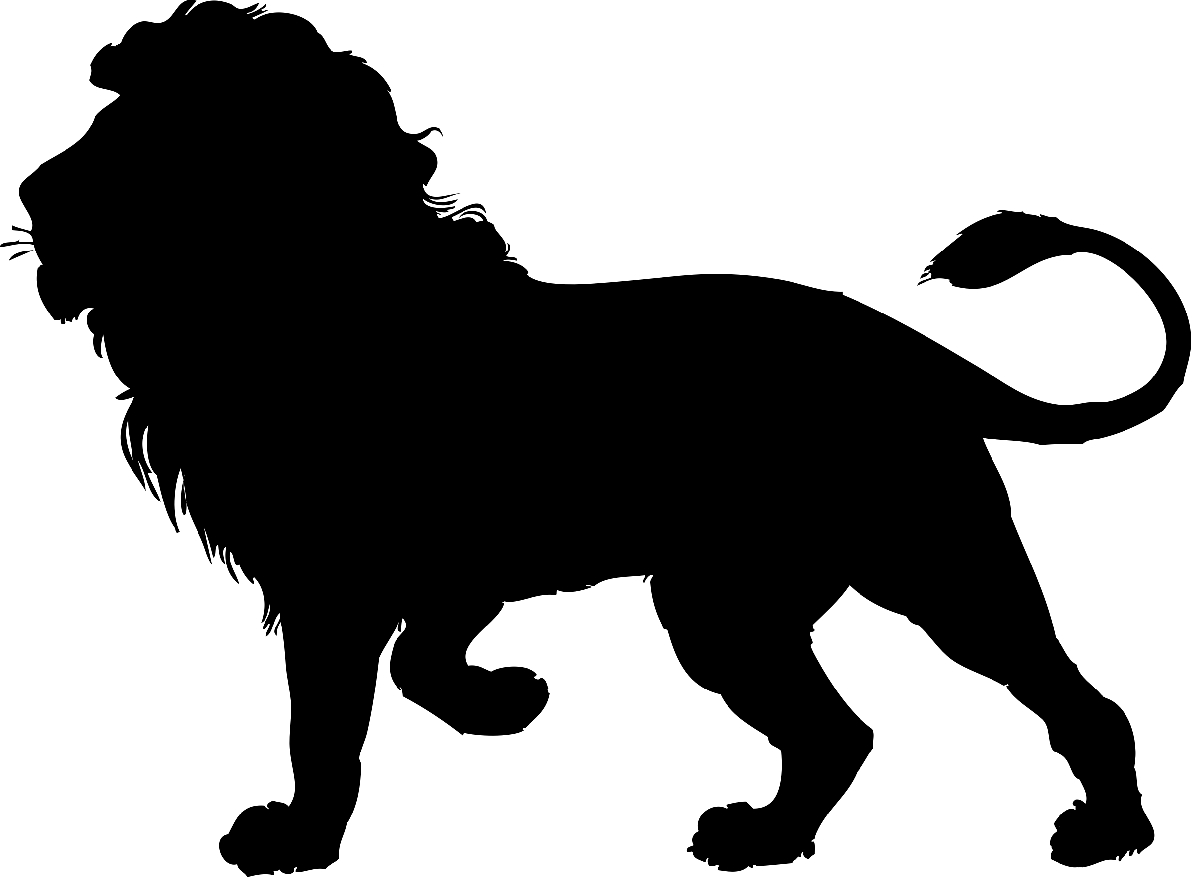 Lion Outline Clipart