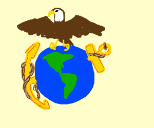 Usmc Eagle Globe And Anchor Drawings - ClipArt Best