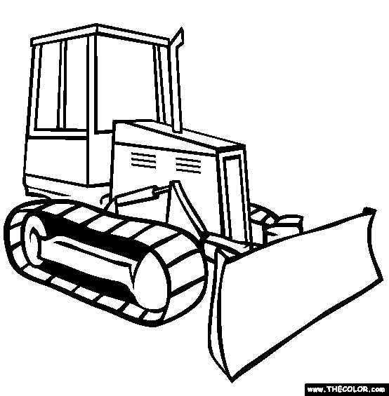Bulldozer drawing black and white dromgff top clipart 2 image #29325