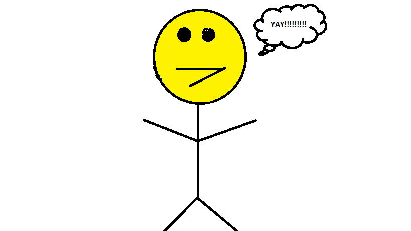 Happy Stick Figure