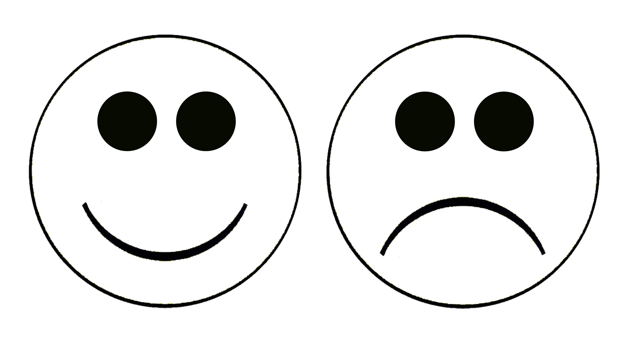 Sad face clip art black and white