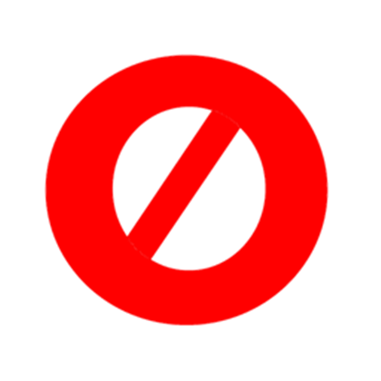 Crossed out circle - ROBLOX