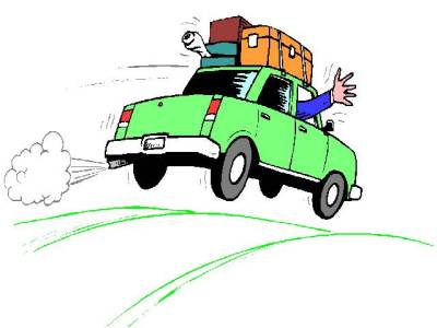 Cartoon Car Driving
