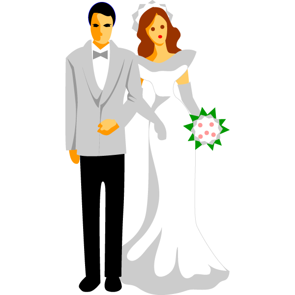 Wedding animated clipart
