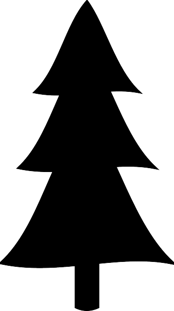 Pine Tree Silhouette Clipart