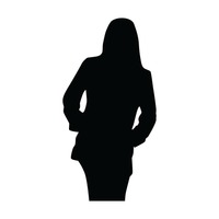 Silhouette Silhouettes Woman Women Lady Ladies Human People Person ...