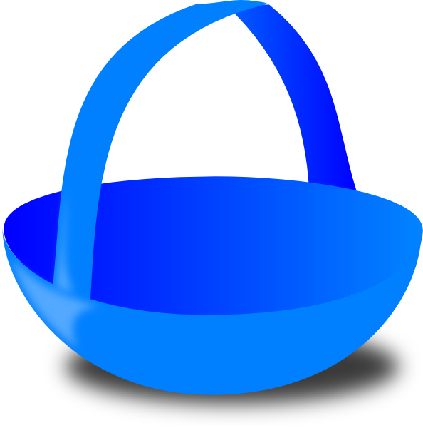 Blue Basket Clip Art - vector clip art online ...