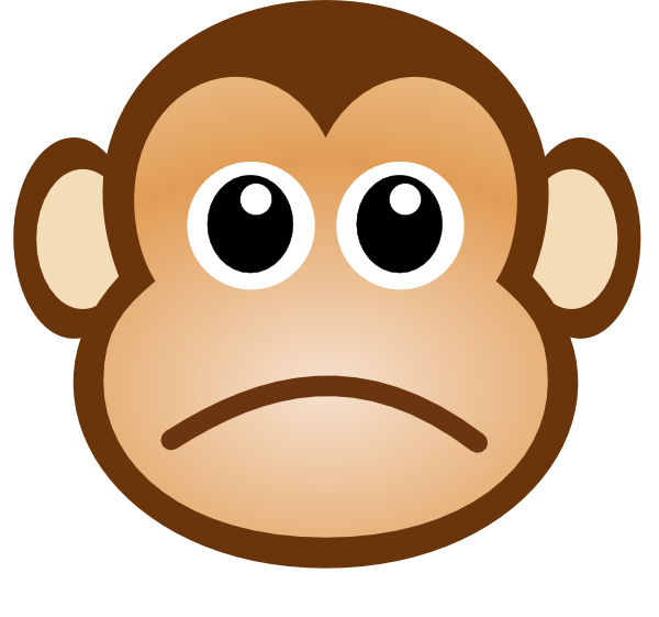 Sad Monkey Clipart