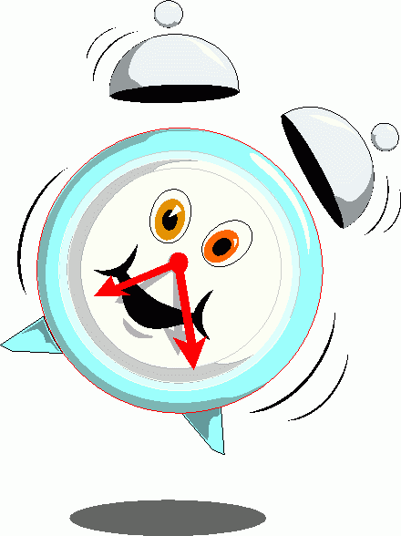 Free animated alarm clock clipart