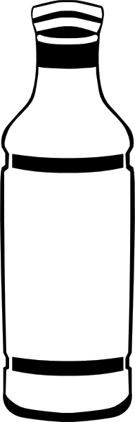 Plain Plastic Bottle Clip Art - vector clip art ...