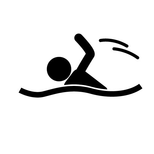 Clipart swimmer silhouette