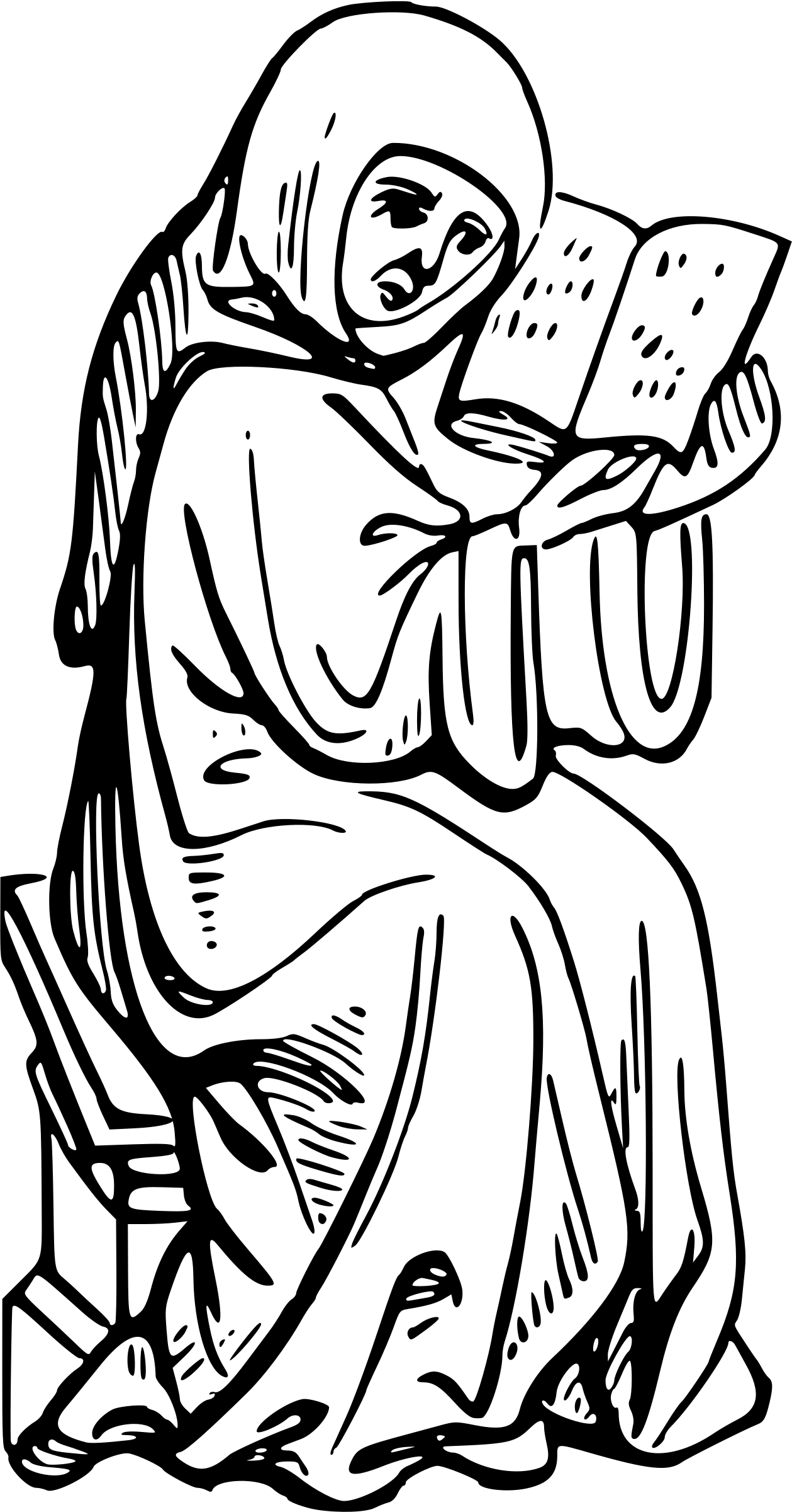 Clipart - Monk 2