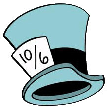 Mad hatter hat clipart