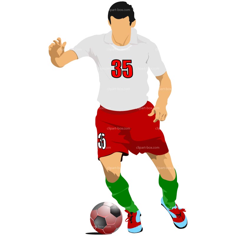 Clip art soccer player