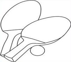 Free Ping Pong or Table Tennis Clipart