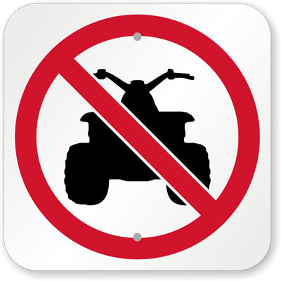 No ATV Signs | No ATVs Allowed Signs & ATV Trail Signs