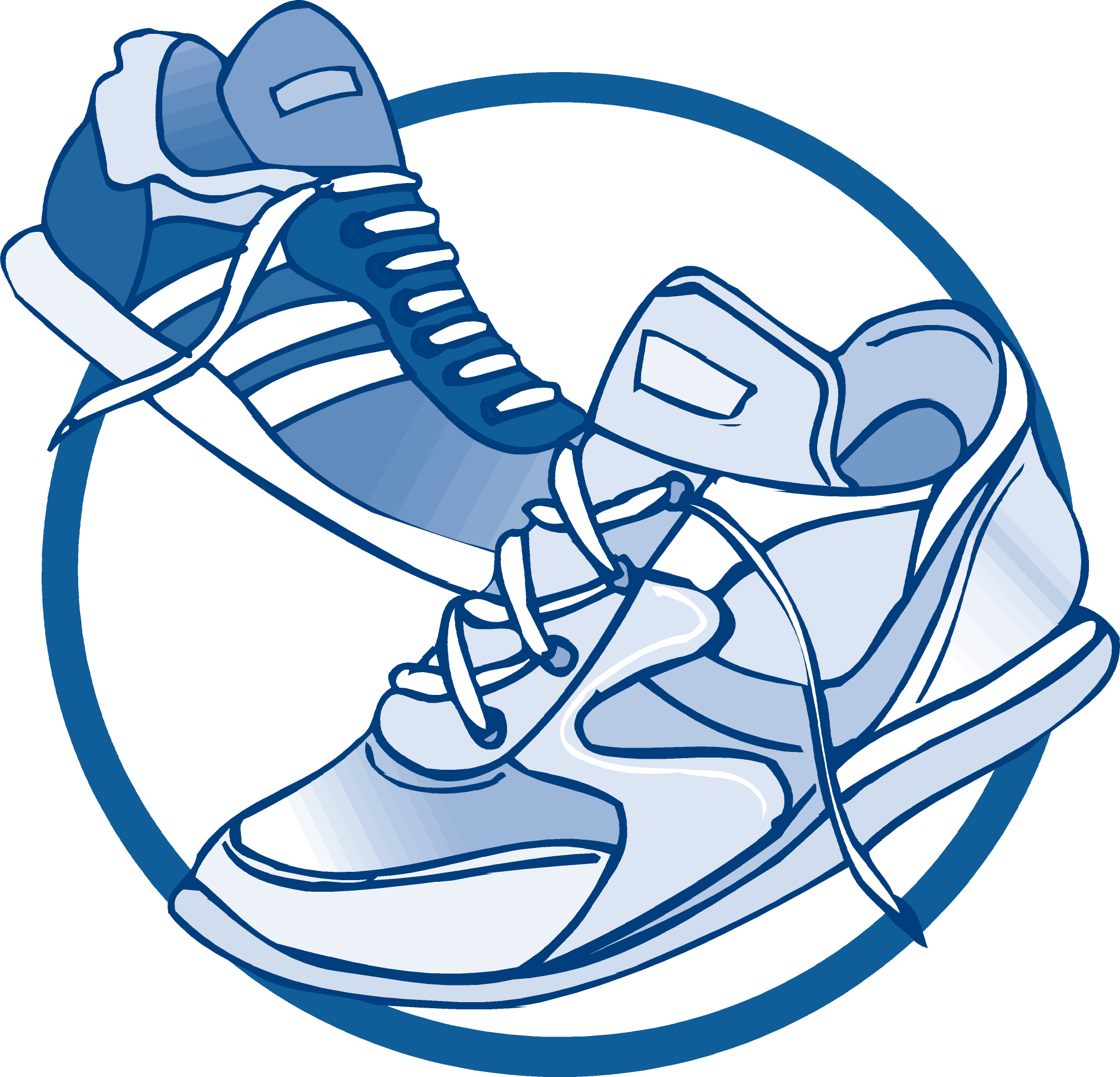 Kids tennis shoes clipart