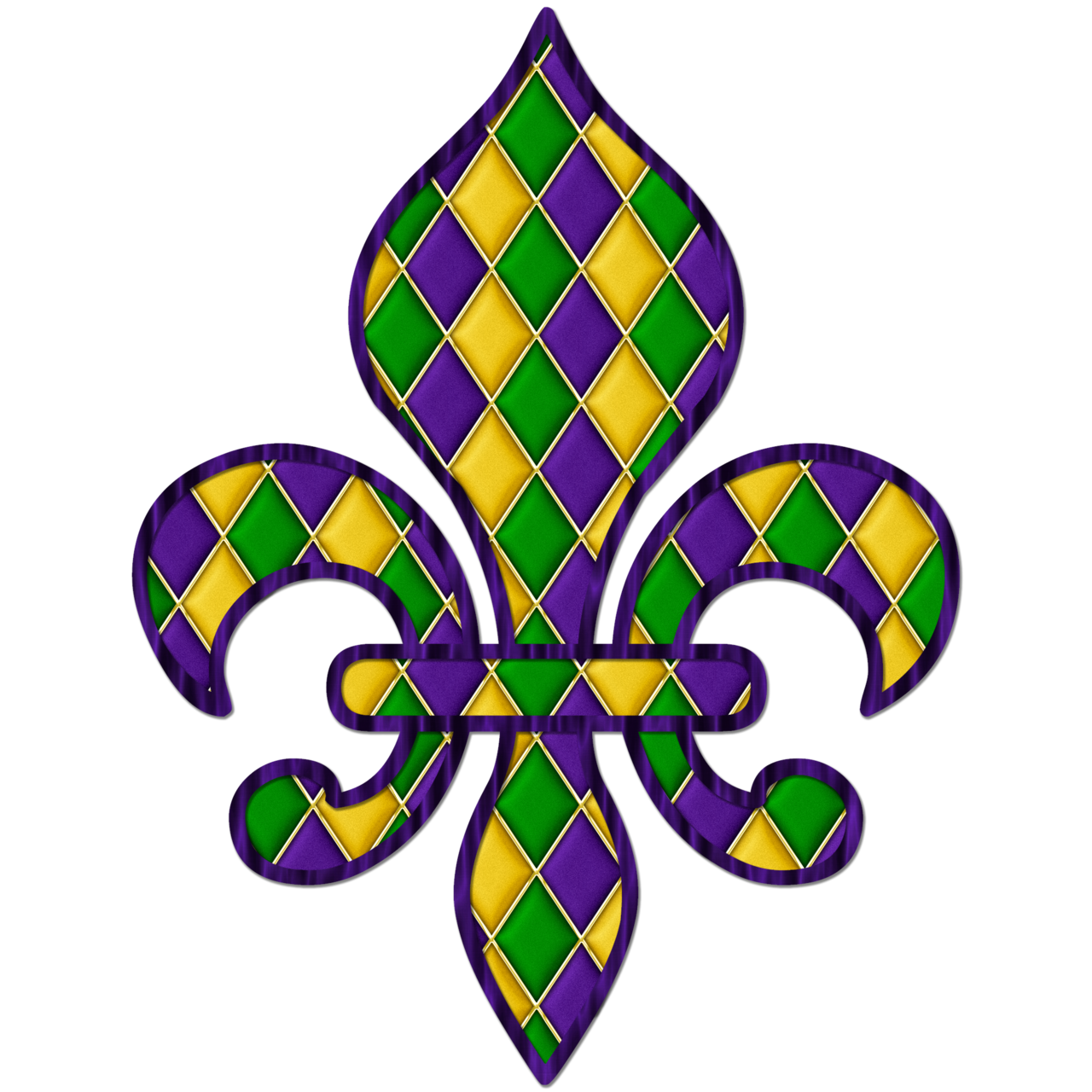 Mardi Gras Beads Clipart