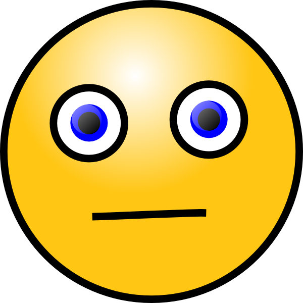 Dissapointed Smile Smiley clip art - vector clip art online ...