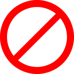 No Sign clip art - vector clip art online, royalty free & public ...