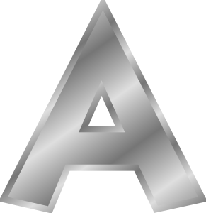 Effect Letters Alphabet Silver clip art - vector clip art online ...
