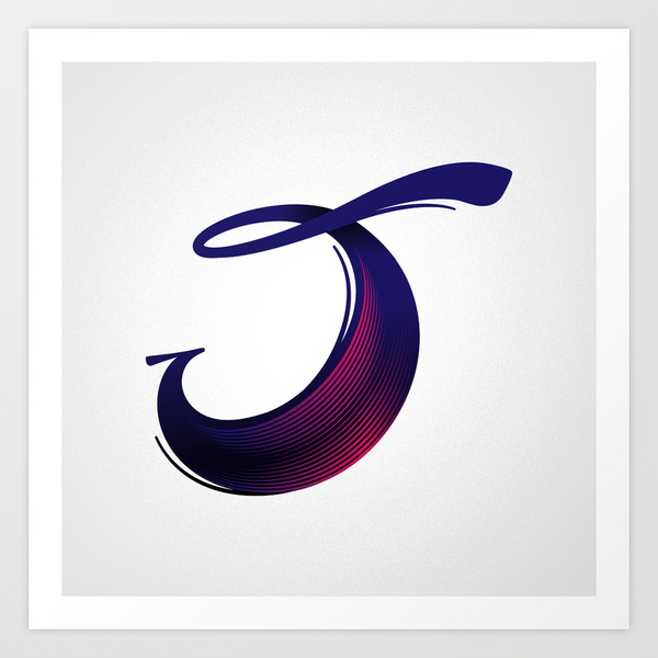 The Letter J Art Print by Chris Rushing | Society6