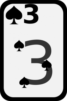 Download Three Of Spades clip art Vector Free